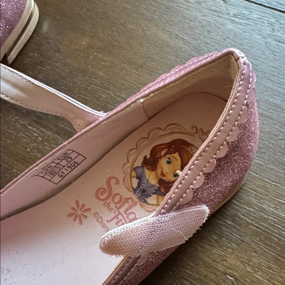 Sz EU29 (approx 13/1) Disney Princess Sofia the first glitter pearl crown shoes - Picture 4 of 11
